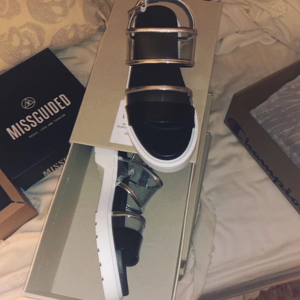 Urban outfitters lucite sandals